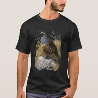California Quail Ca Quail Birder Tシャツ