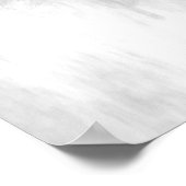 California Republic Flag Bear in Paint Style Decor ポスター (角)
