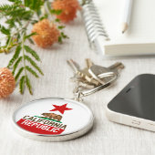 CALIFORNIA REPUBLIC State Flag Red Star Design キーホルダー (側面)