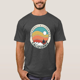 California Retro Vintage Sunset California Mountai Tシャツ