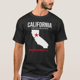California, Sacramento – The Golden State, USA Tシャツ