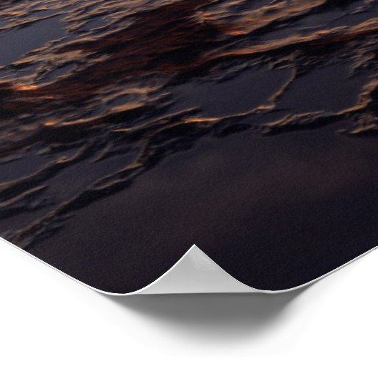 California, San Diego, La Jolla, Sunset over ポスター (角)