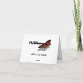 California Sister Butterfly in Yosemite サンキューカード (裏面)