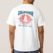 California Skull Surf Vibes Tee Tシャツ (裏面)