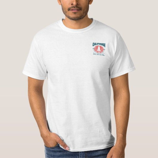 California Skull Surf Vibes Tee Tシャツ (正面)