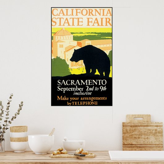 California State Fair Bear Poster ポスター (キッチン)