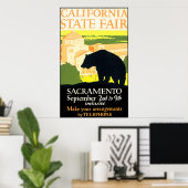 California State Fair Bear Poster ポスター (ホームオフィス)