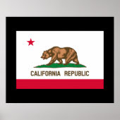 California State Flag Design ポスター (正面)