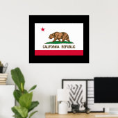 California State Flag Design ポスター (ホームオフィス)