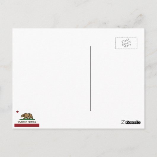 California State Flag Modesto ポストカード (裏面)