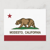 California State Flag Modesto ポストカード (正面)