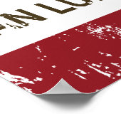 California State Flag San Luis Obispo ポスター (角)