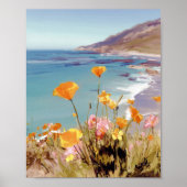 California State Flower  Poppies Art print ポスター (正面)