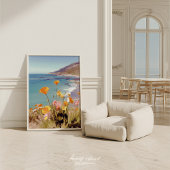 California State Flower  Poppies Art print ポスター