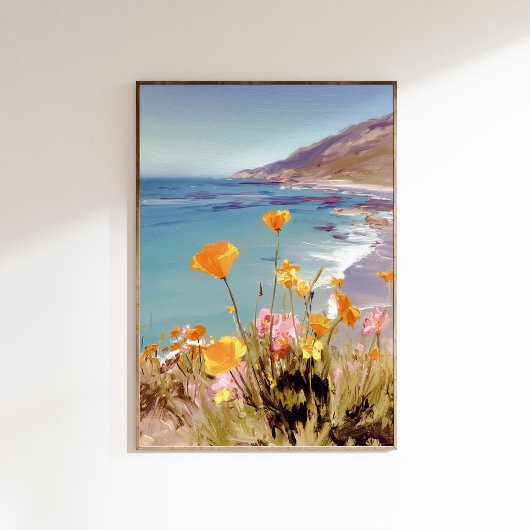 California State Flower  Poppies Art print ポスター