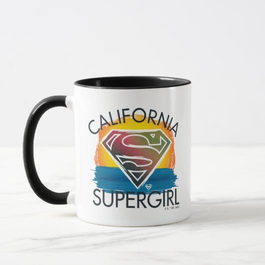 California Supergirl Sunset Graphic マグカップ (左)