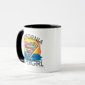 California Supergirl Sunset Graphic マグカップ (正面左)