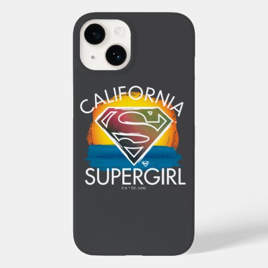 California Supergirl Sunset Graphic Case-Mate iPhoneケース (裏面)