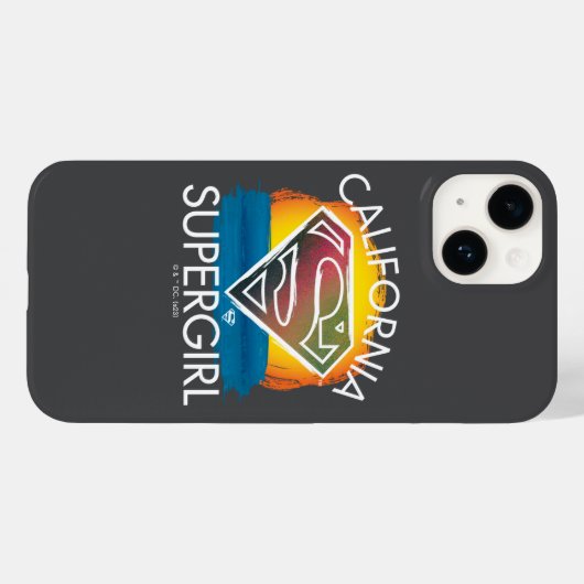 California Supergirl Sunset Graphic Case-Mate iPhoneケース (裏面 (横))