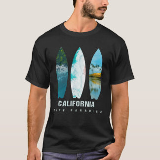 California Surf Paradise Pride Vacation Travel Sur Tシャツ