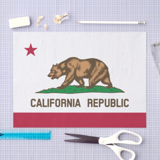 California tissue paper, Californian Flag 薄葉紙 (クラフト)