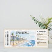 California Trip Boarding Pass Ticket 招待状 (スタンド正面)