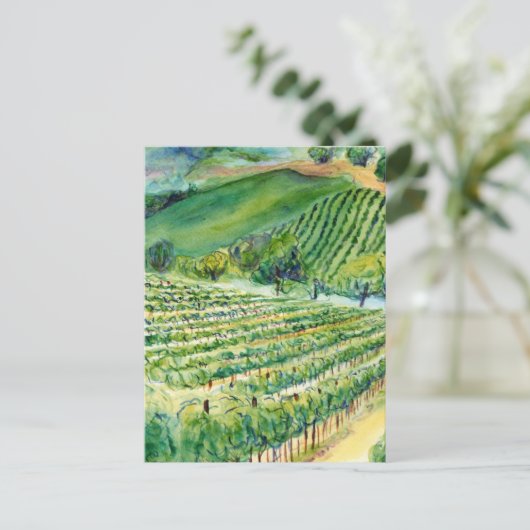 California Vineyard Postcard ポストカード (スタンド正面)