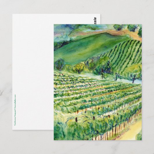 California Vineyard Postcard ポストカード (正面/裏面)