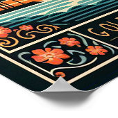 California Vintage Travel Poster ポスター (角)