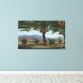 CaliforniaDates Growing in the Coachella キャンバスプリント (インサイチュ (ウッドフロア))