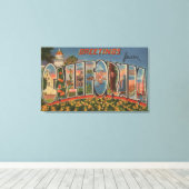 CaliforniaLarge Letter ScenesState キャンバスプリント (インサイチュ (ウッドフロア))