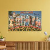 CaliforniaLarge Letter ScenesState キャンバスプリント (インサイチュ (リビング))