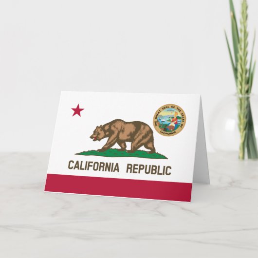 Californian Flag & Seal, Flag of California カード (正面)
