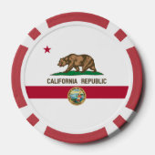 Californian Flag & Seal, Flag of California ポーカーチップ (裏面)