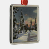 CaliforniaRimのo冬の世界のハイウェー メタルオーナメント (右)