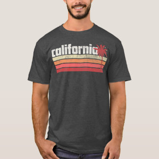 CaliforniaVintageレトロ70s 80sギフトビーチPalm Tr Tシャツ