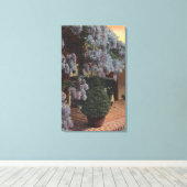 CaliforniaWisteria植物開花 キャンバスプリント (インサイチュ (ウッドフロア))