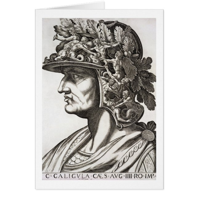 Caligulaシーザー(12-41広告)、1596年(版木、銅版、版画) (正面)