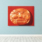 Calima葬式マスク、Restrepo、Caucaから キャンバスプリント (インサイチュ (ウッドフロア))