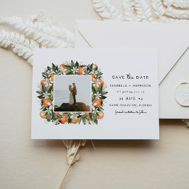 Caliope – 水色オレンジのフォトフレーム 招待状