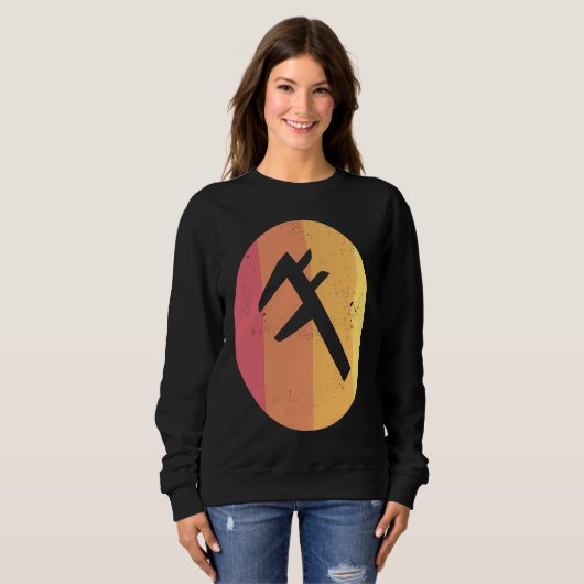 Caliper Distressed Retro Engineer's Tool スウェットシャツ (正面フル)