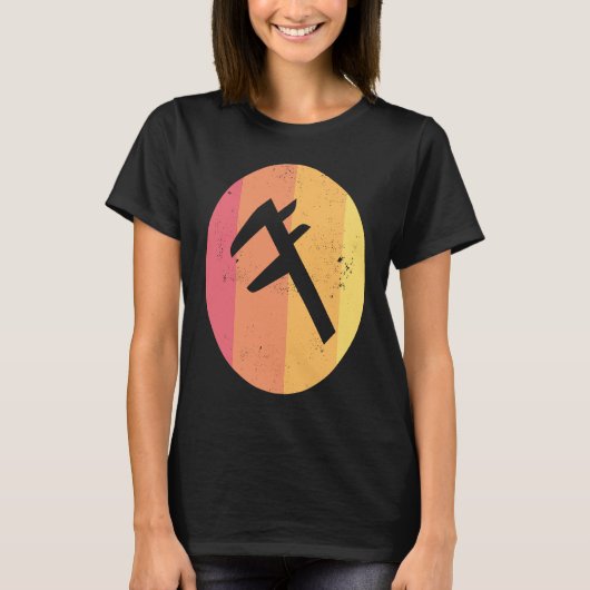 Caliper  Distressed Retro Engineer's Tool Tシャツ (正面)