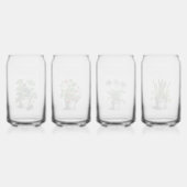 CalisCミニマル Artsによる素朴ストロベリースケッチ⭐ ガラス缶 (裏面)