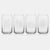 CalisC Artsによるピザヴィンテージスケッチ⭐⭐⭐⭐⭐ ガラス缶 (裏面)