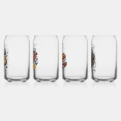 CalisC Artsによるピザヴィンテージスケッチ⭐⭐⭐⭐⭐ ガラス缶 (左)