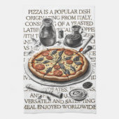 CalisC Artsによるピザヴィンテージスケッチ⭐⭐⭐⭐⭐ キッチンタオル (縦)