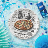 CalisC Artsによるピザヴィンテージスケッチ⭐⭐⭐⭐⭐ ペーパープレート (パーティー)