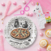 CalisC Artsによるピザヴィンテージスケッチ⭐⭐⭐⭐⭐ ペーパープレート (パーティー)