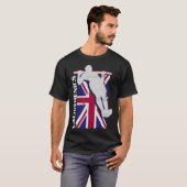 Calisthenics Athlete UK Flag Fitness Gym Street Wo Tシャツ (正面フル)