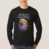 Call a Dog Magician Labracadabrador Labrador Retri Tシャツ (正面)